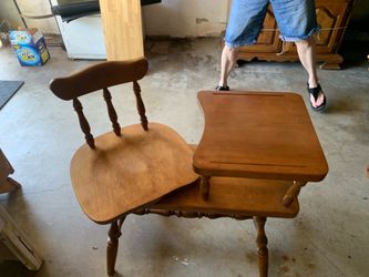 Secretarial wood chair
