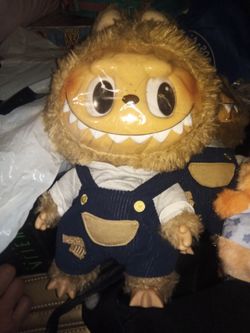 LaboobooMonster Plush Doll with Overalls