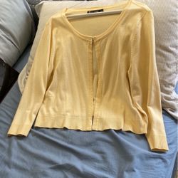 Women’s Yellow Cardigan (size L)