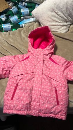 Girls Pink Hooded Winter Jacket