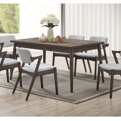 Modern Dining Table With Gray Chairs (Free Delivery)