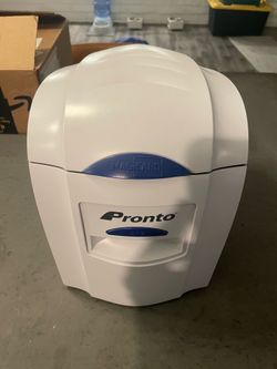 Magicard Pronto Color ID Card Printer Bundle w/ PVC Cards, Badge Holders & Lanyards