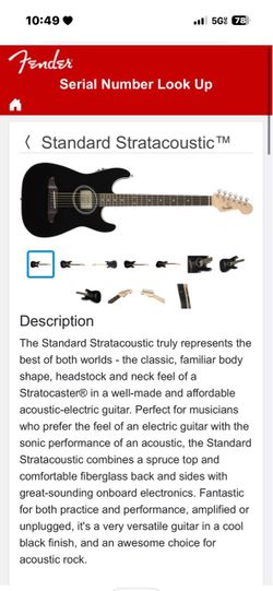 Fender Standard Stratacoustic Acoustic-Electric Guitar