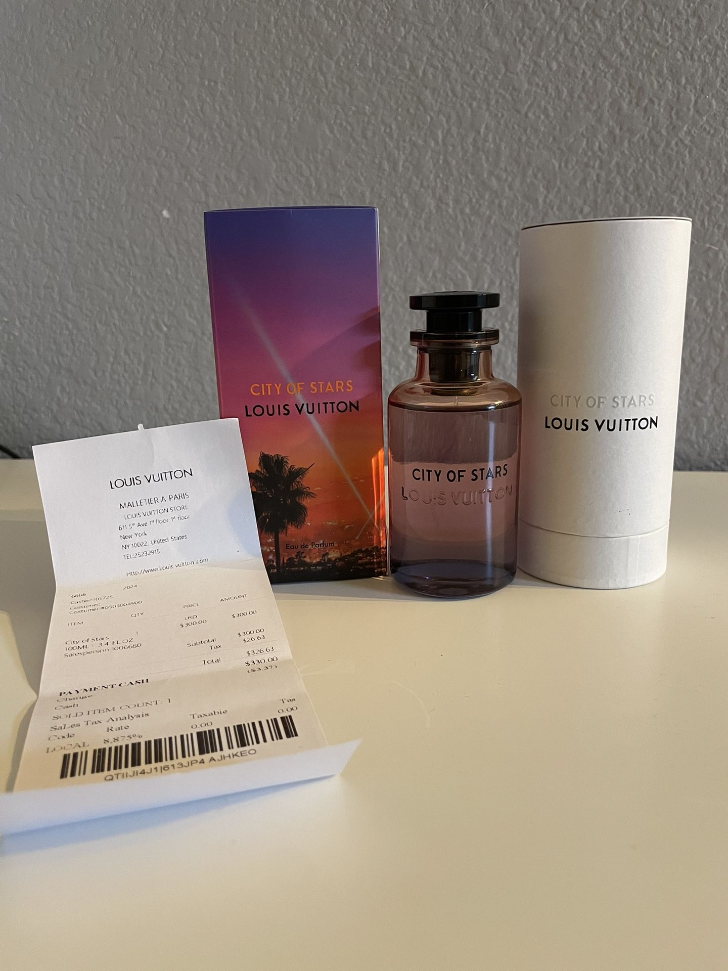 Louis Vuitton City Of Stars Eau De Parfum Spray with receipt 3.4oz/100ml