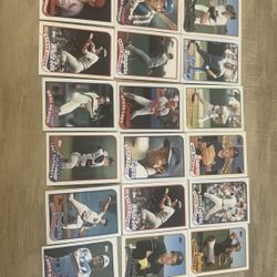 18 Card Lot 1989 Topps Baseball