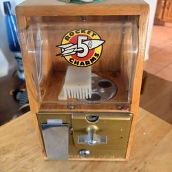 Rocket Charms 5 Cent Gum Ball Machine 