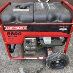 Craftsman 5600 Watts 10hp Generator With Power Cords