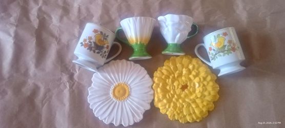 Cute spring garden tea set