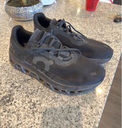 On Cloudmonster Running Shoes All Black
