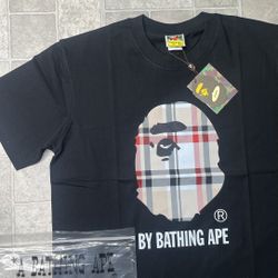 bape x burberry tee