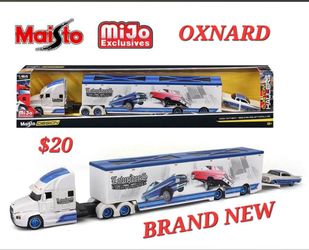 Maisto 1:64 Mijo Exclusives Mack Anthem & 1959 Chevrolet Impala SS – LOWRIDERS- Design Transporters