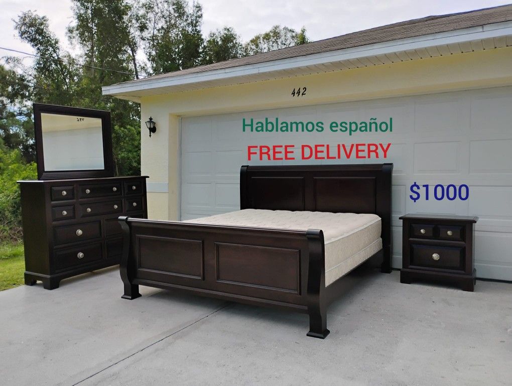 King Size Bedroom Set With Mattress π FREE DELIVERY π
