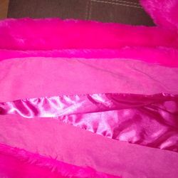 Pink Suede Furry Jacket 