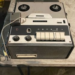 Concord vintage collectible is a Concord 220T transistorized reel-to-reel tape recorder 
