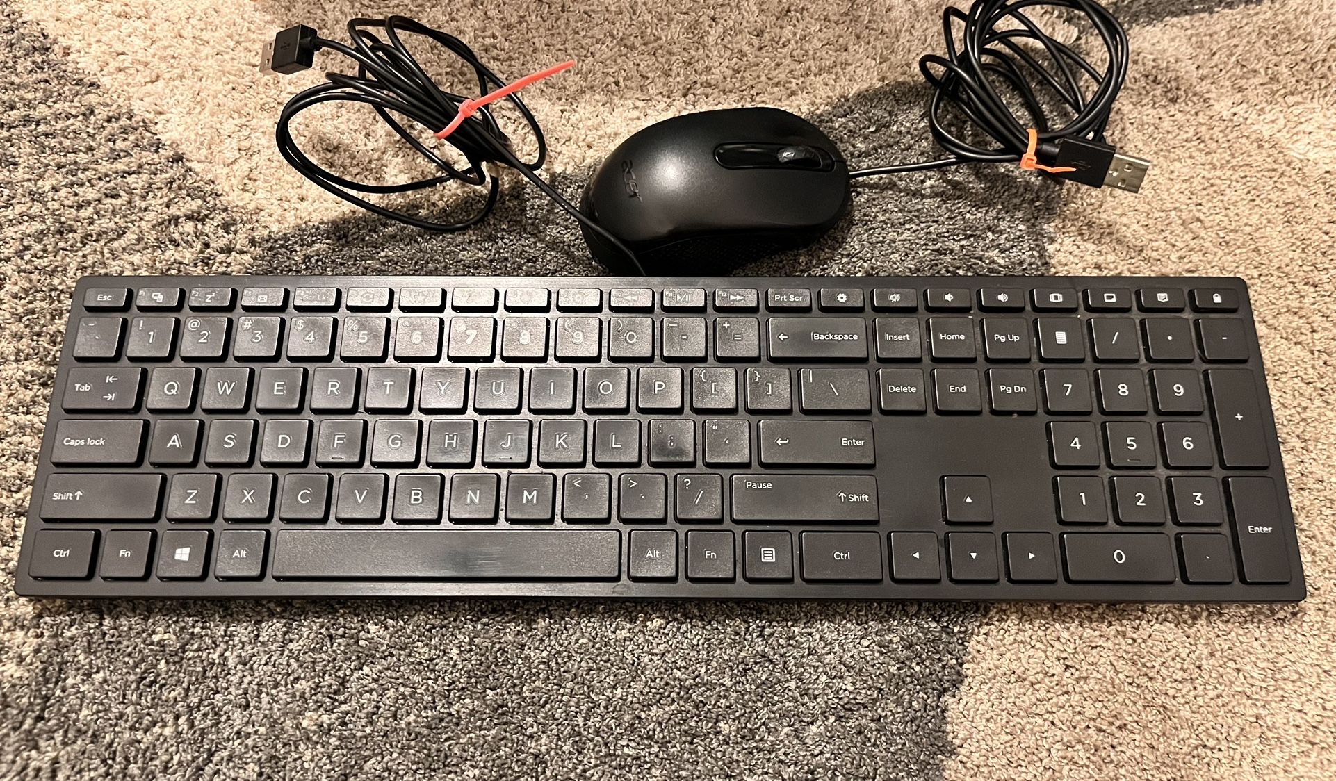 Acer Keyboard And Mouse WIRED for computer Preowned Working
