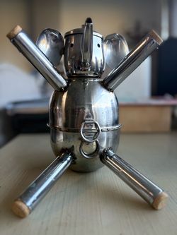 Vintage Handmade Recycled Metal Elephant Sculpture