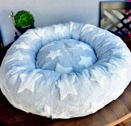 LARGE SIZE GREY STARS DOG BED 🐶⭐️🩶