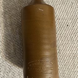 ANTIQUE J Bourne And Son - Vitreous Stone Bottle - P & J Arnold London 7"  