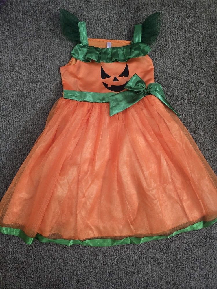 Reli Beauty Girl Halloween Pumpkin Dress