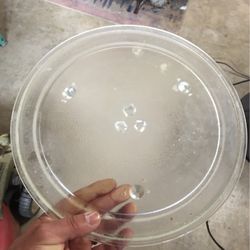 Microwave glass tray turnable