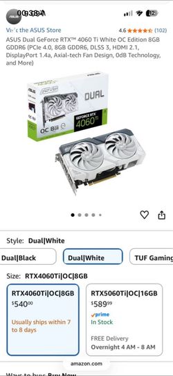 4060 ti white oc edition 8gb