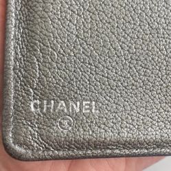Quilted Long Bifold Wallet Purse   Lamb Leather