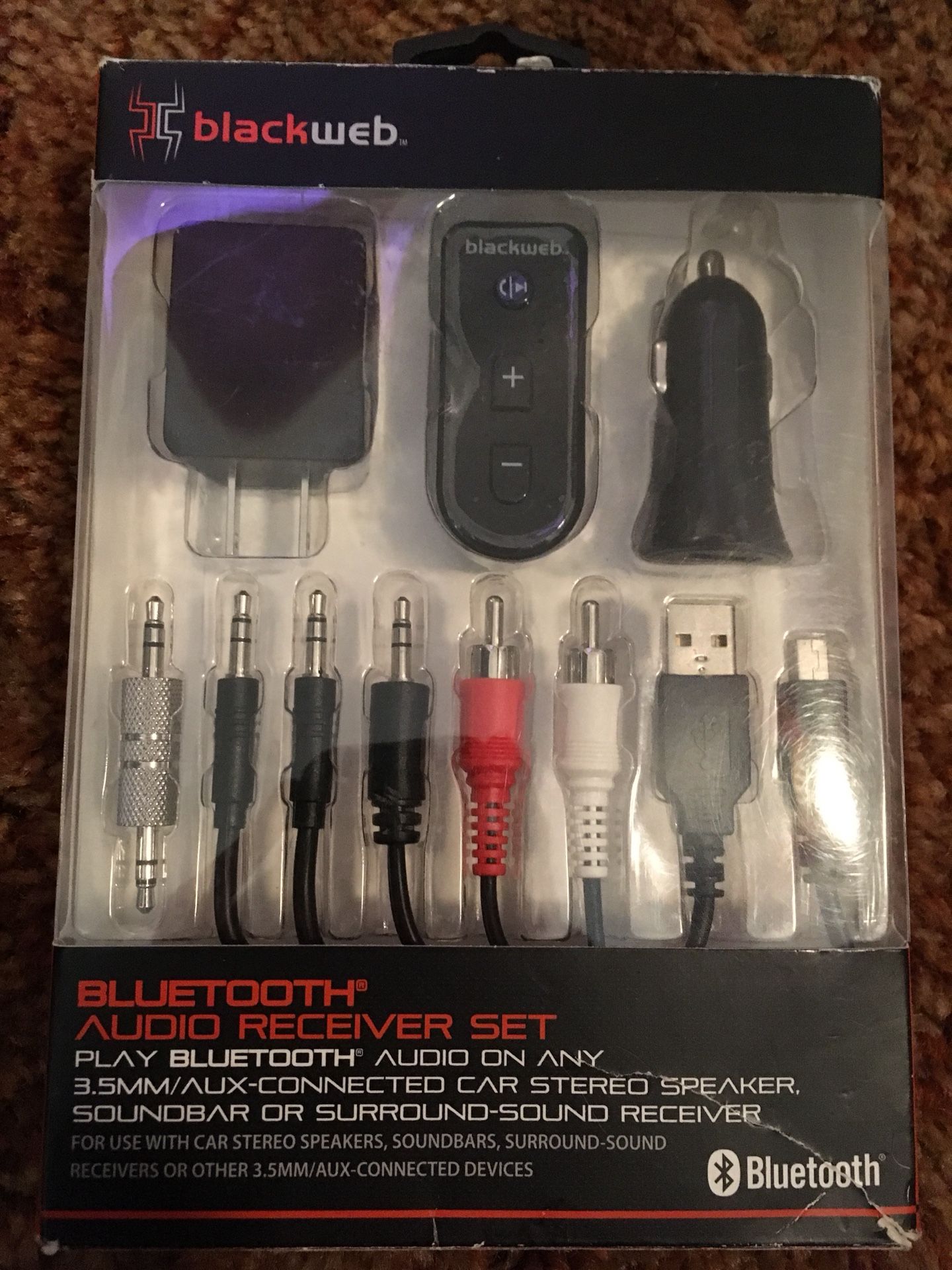 BlackWeb Bluetooth audio receiver set