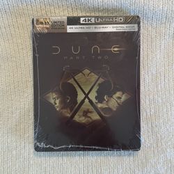 DUNE 2 PART 2 4K LIMITED EDITION STEELBOOK SEALED