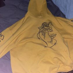 Self Care Yellow Hoodie XL