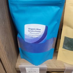 Organic Blue Spirulina Powder.
