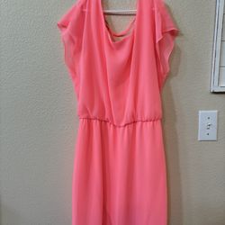 Neon Pink Women’s Dress $5 - Gently Used 