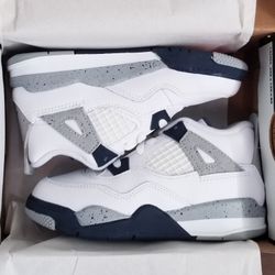 Air Jordan 4 Retro Midnight Navy Size 10C PS Pre School