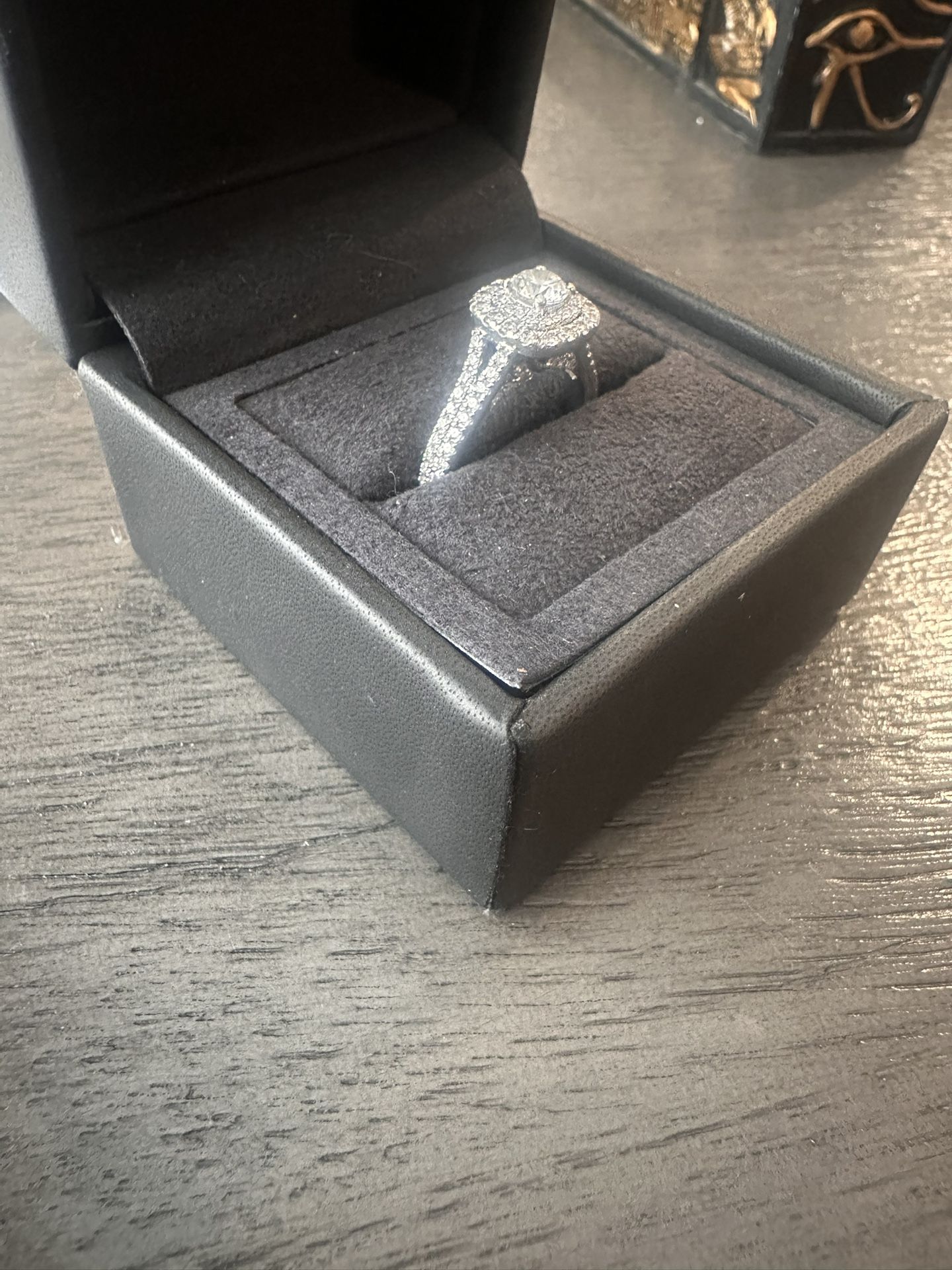 1.5 Carat Diamond 14K White Gold Engagement Ring Sz8