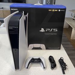 PS5 Digital W/ Extra 1TB SSD Storage 