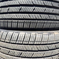 (2) 235/55R19 PAIR OF SEMI NEW TIRES BRIDGETONE 90% LIFE !!