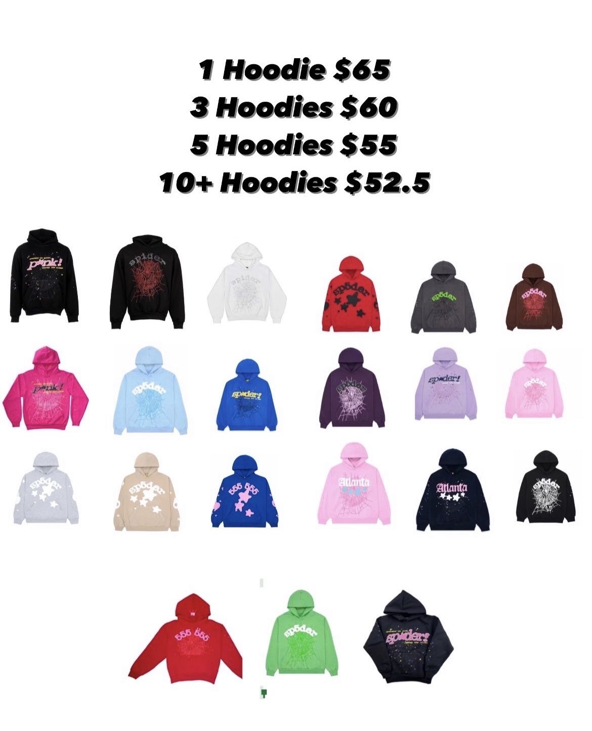 SP5DER HOODIES