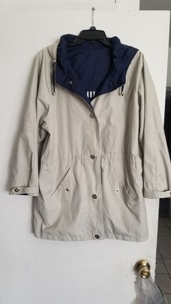 BEAUTIFUL GABARDINA/ TRENCH COAT L / XL DOUBLE SIDE