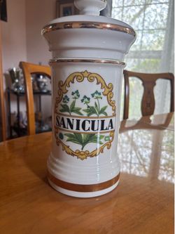 Vintage Sanicula Apothecary Jar