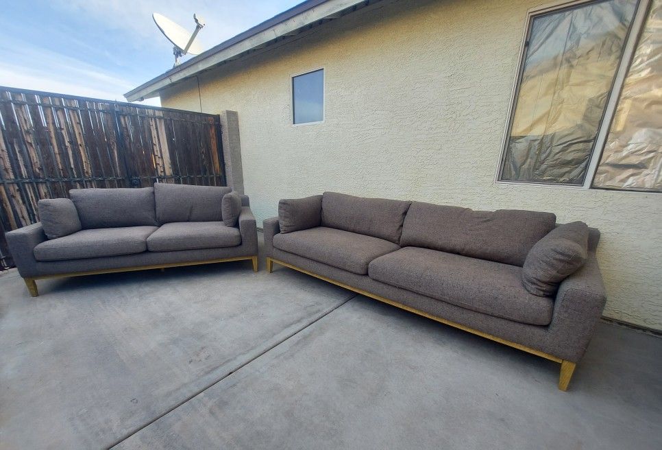 Gray Couch and Loveseat(WILL DELIVER)