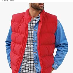 Red Puffer Vest… Chaleco