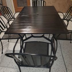 Metal Patio Table Set 