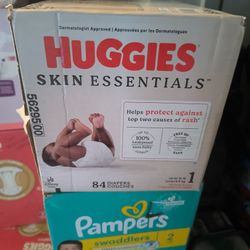 Size 1 And 2 Diapers 