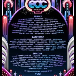2x EDC Orlando 3-Day Passes Wristbands For Sale!!