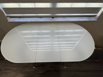 White Glass Table