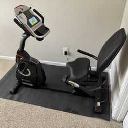 Exercise Bike Recumbent Magnetic with 15 Workout Programs, LCD and Heart Rate Monitor