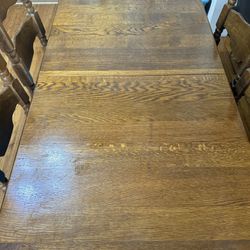 Antique Extendable Rustic Dinner Table