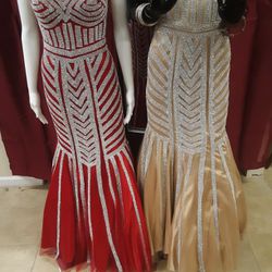 Dave & Johnny all new dresses, Gold size 0 Red size 2