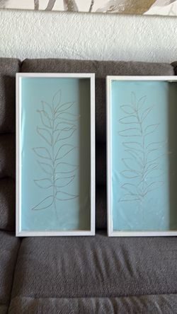 Available, Hunter and Cuba, Set of 2 Framed Botanical Leaf Wall Art
