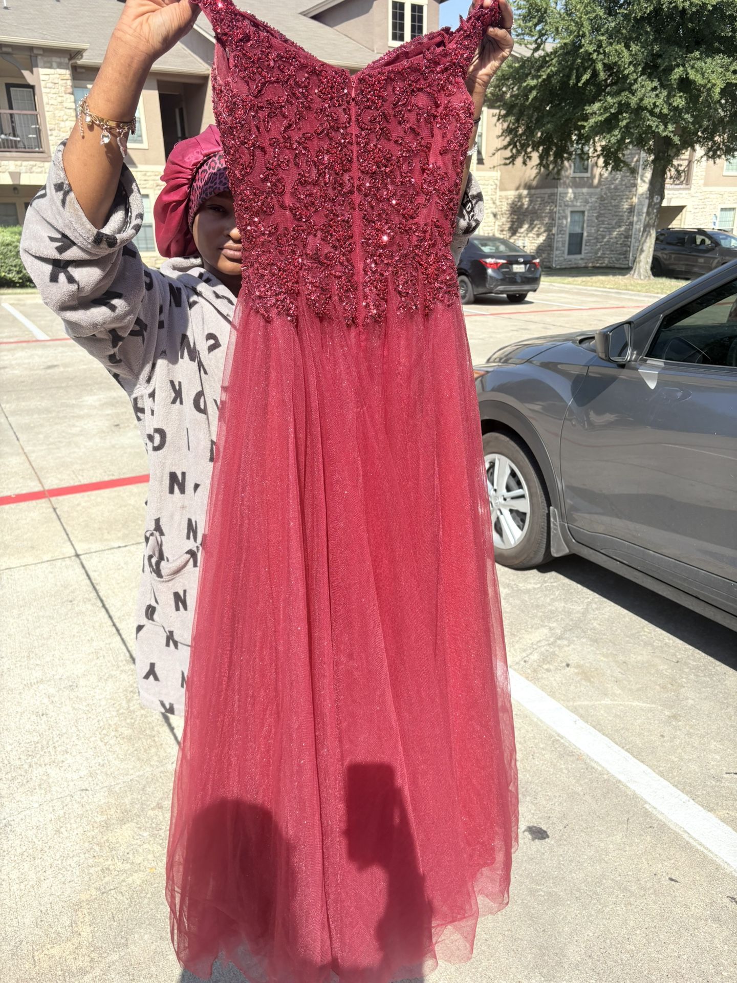Burgundy Prom Dress 