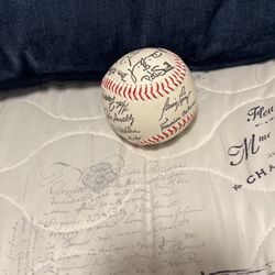 Multi Signed Baseball With Protective Case